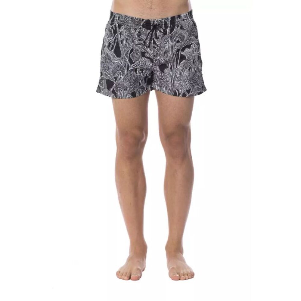 Roberto Cavalli Sport Black Polyester Men's Men's Swimwear